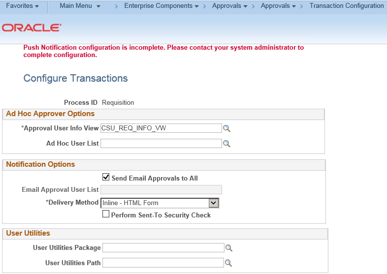 awe setup in peoplesoft